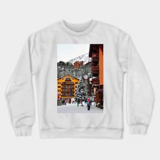 Les Arcs Arc 1950 French Alps France Crewneck Sweatshirt